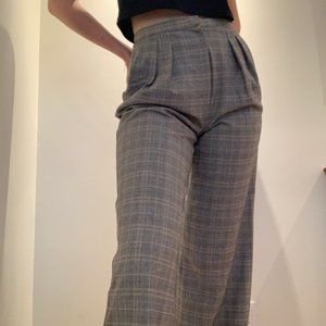 Babaton Rosemarie Pant Grey Plaid Size 4